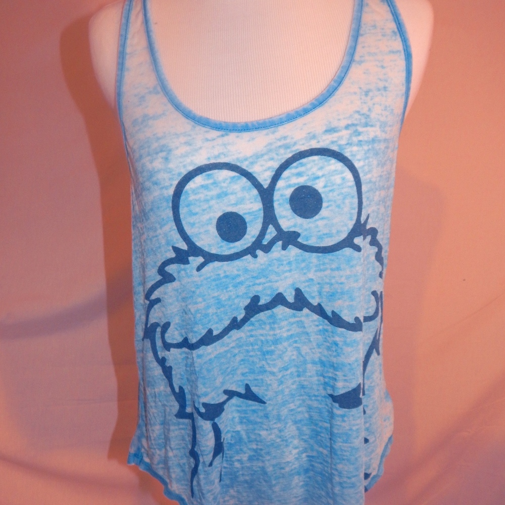 Cookie Monster Blue Tank Top